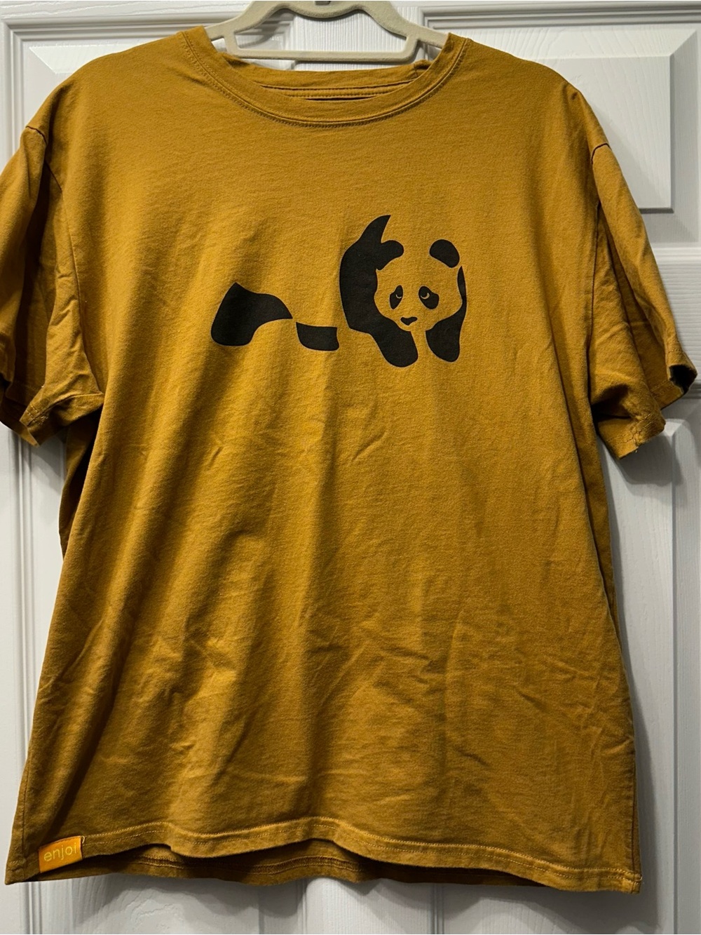Mustard Yellow Enjoi Panda Graphic Tee